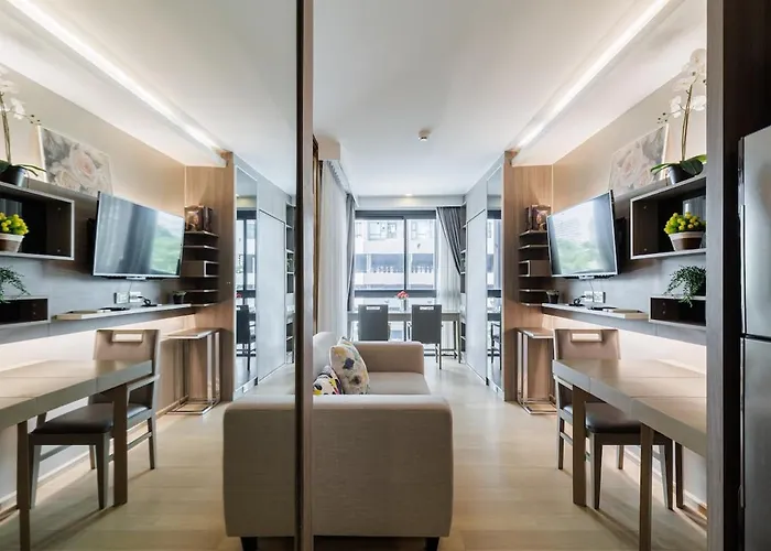 Apartment Premium Center Of Bkk 5 Mins Bts Thong Lor *